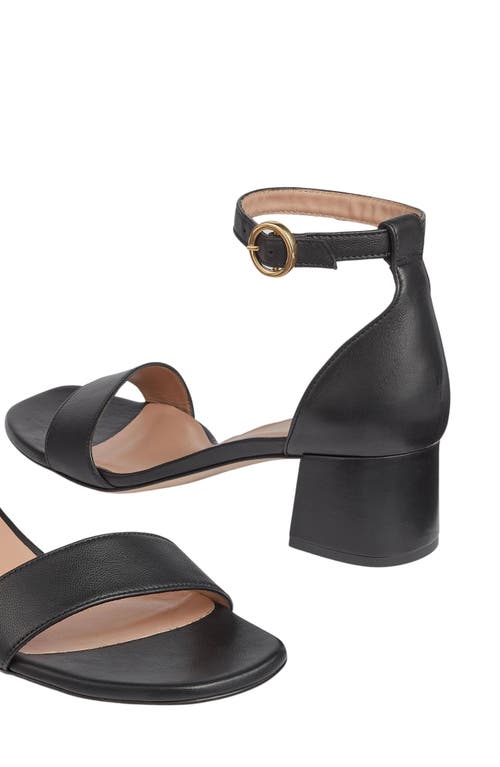Lk Bennett Nanette Ankle Strap Sandal In Black