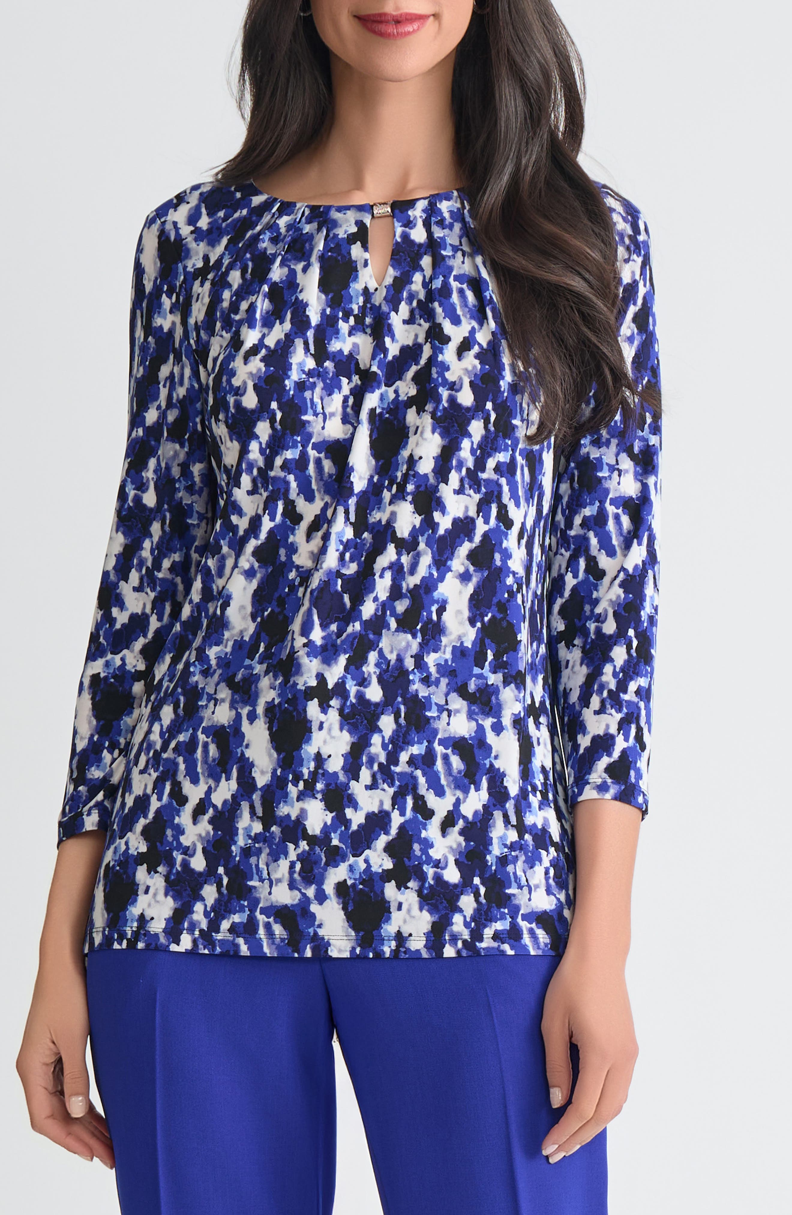 selected KASPER NAVY MULTI