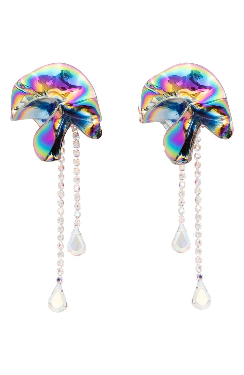 Sterling King Sylvia Crystal Drop Earrings, Main, color, 