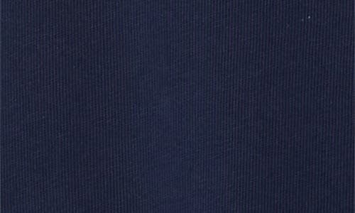 Treasure & Bond Long Sleeve Heavyweight Jersey Polo In Blue