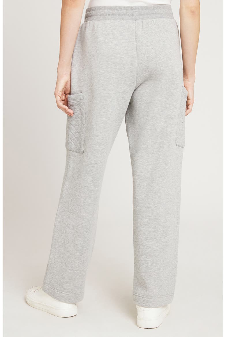 Quilted Pull On Pants, Alternate, color, GRAY HEATHER