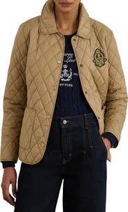 Lauren Ralph Lauren Crest Detail Quilted Jacket