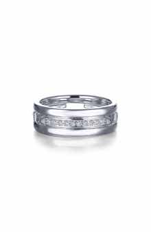 Lafonn Brick Style Simulated Diamond Band Ring