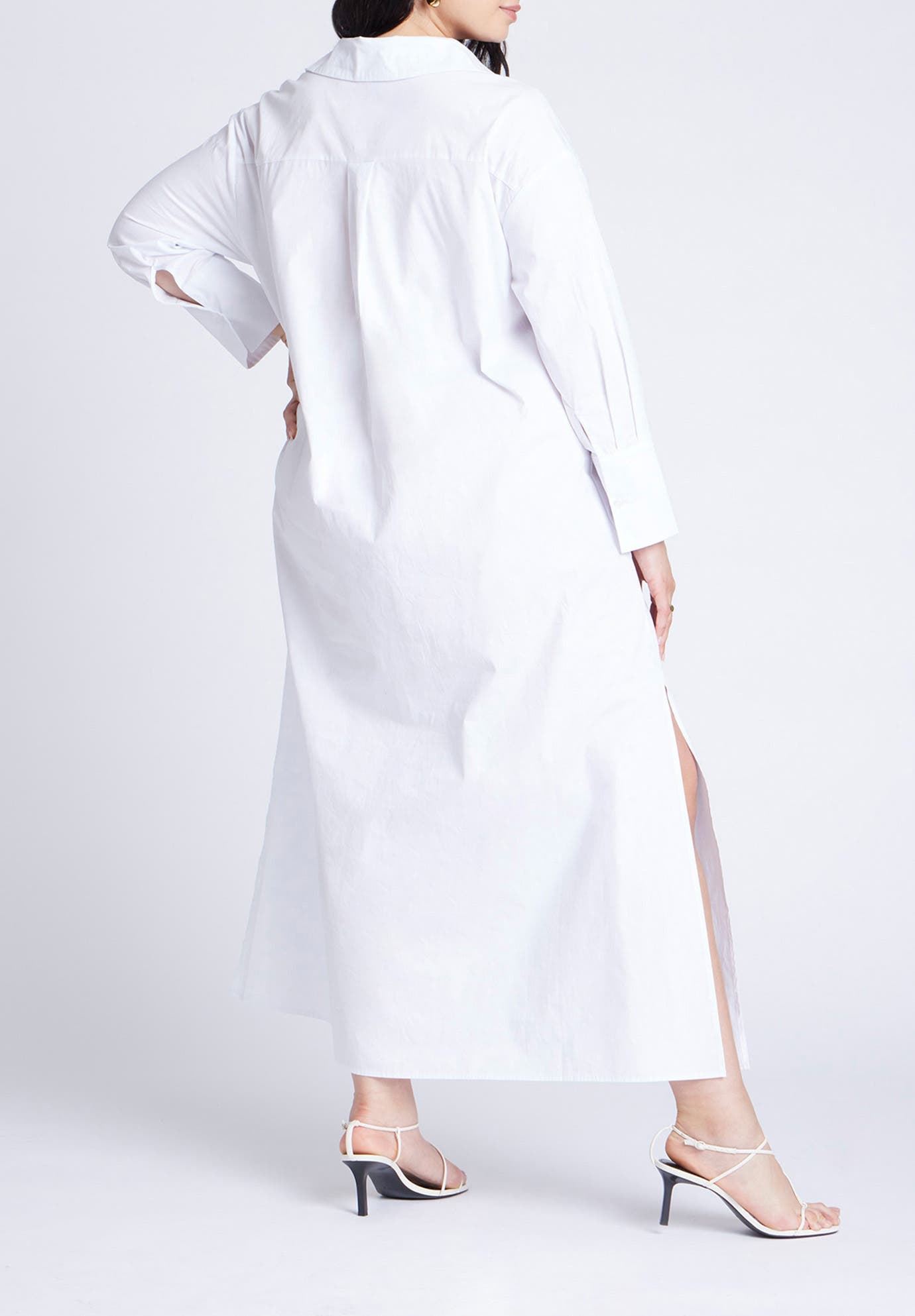 Collared Maxi Shirt Dress - image 2