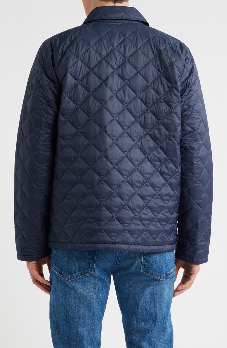 Barbour Tracker Diamond Quilted Jacket, Alternate, color, Navy