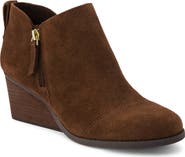 TOMS Wedge Leather Bootie