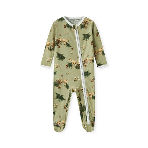 Milkbarn Organic Cotton Zipper Footed Romper
