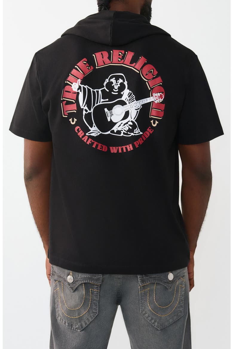 Circular Hoodie T-Shirt, Alternate, color, JET BLACK