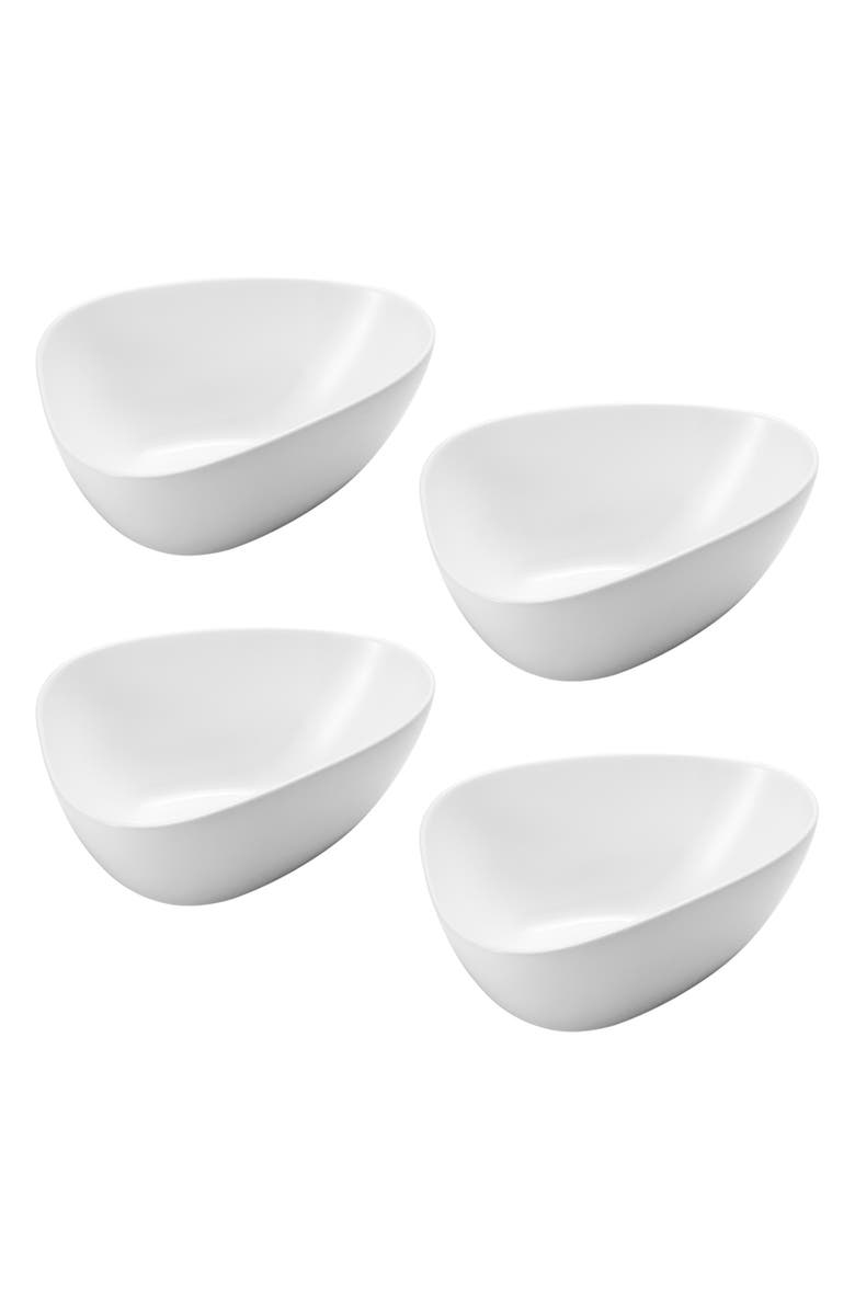 Georg Jensen Sky Set of 4 Porcelain Bowls, Alternate, color, White