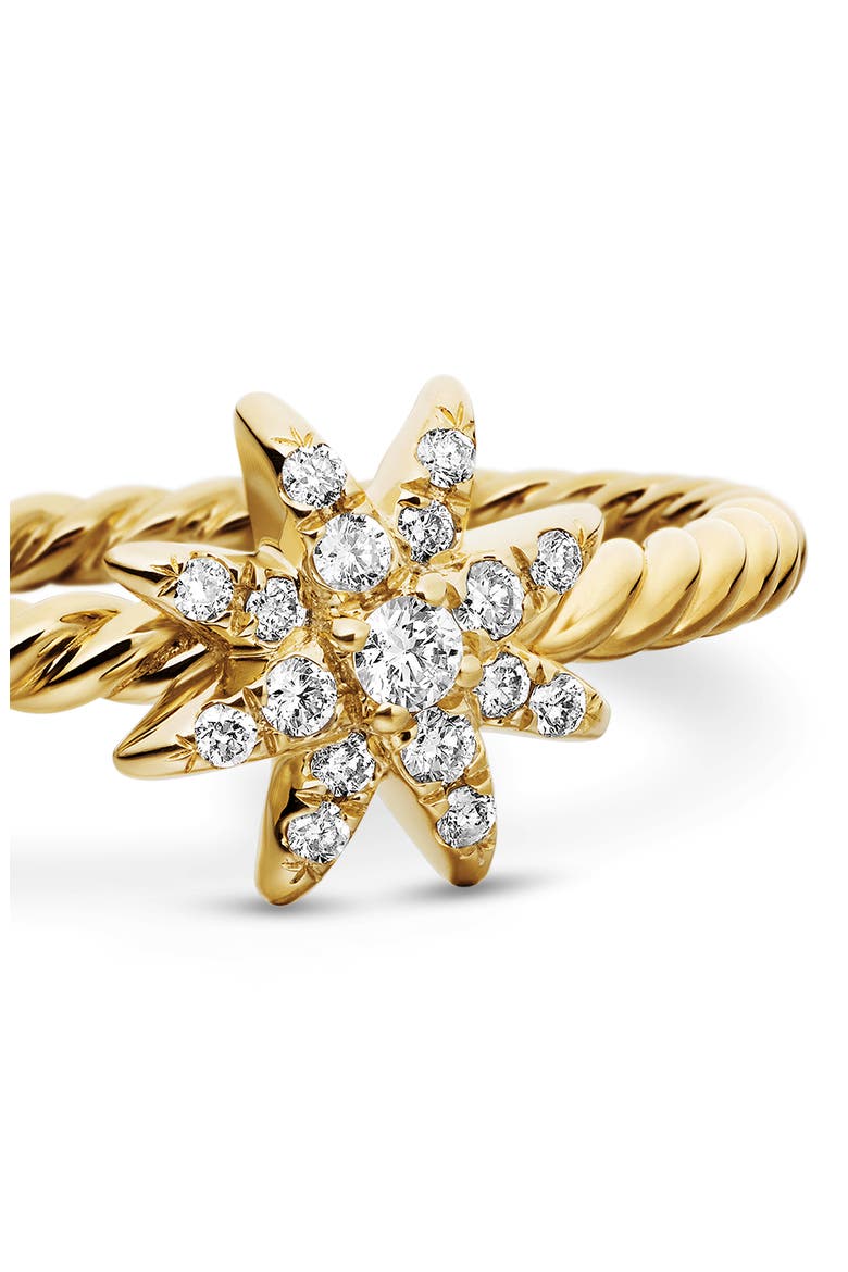 Petite Starburst Diamond Ring, Alternate, color, DIAMOND/ YELLOW GOLD