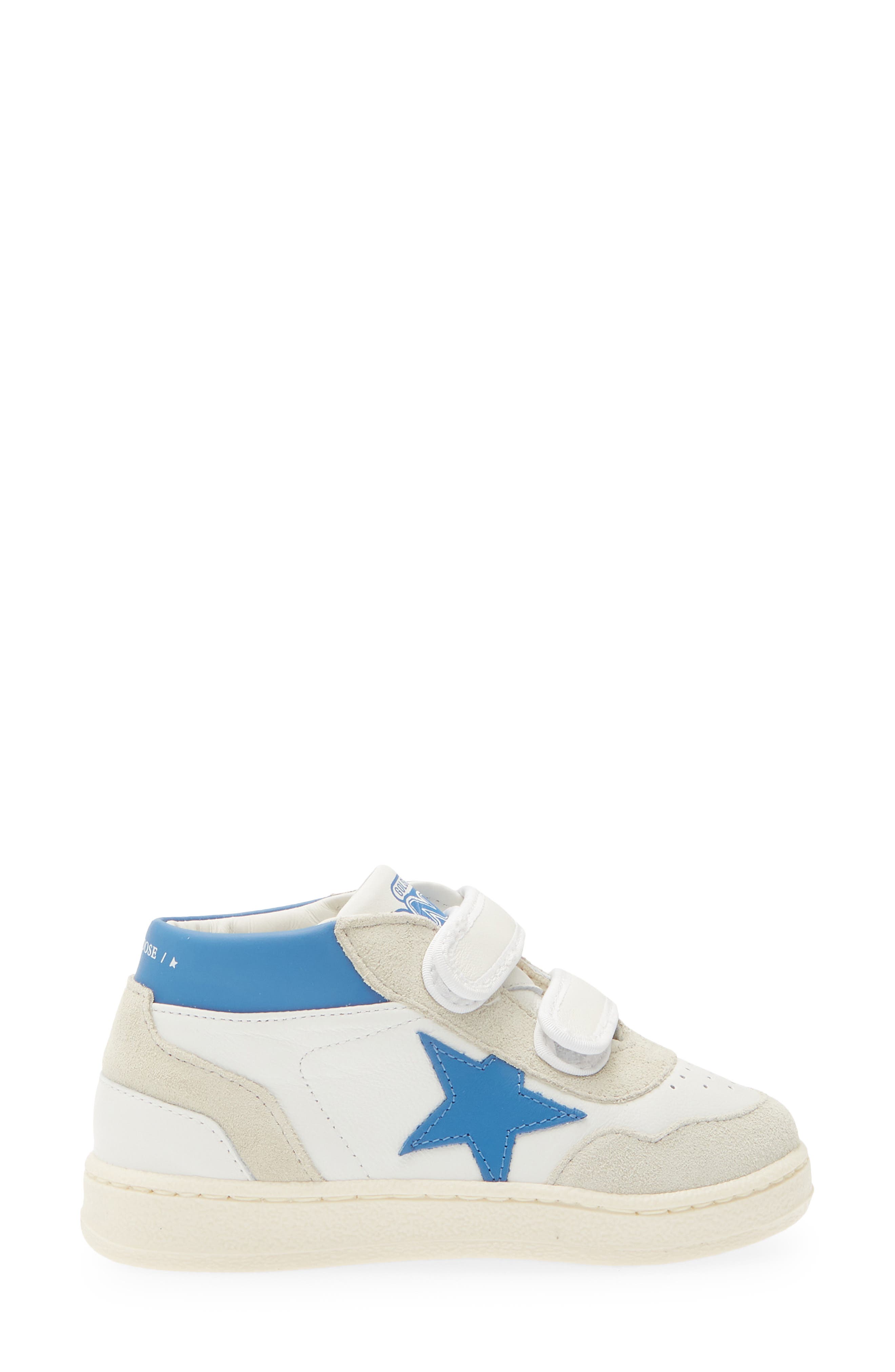 Kids' June Basket Mid Sneaker, Alternate, color, WHITE/ LIGHT GREY/ BLUETTE