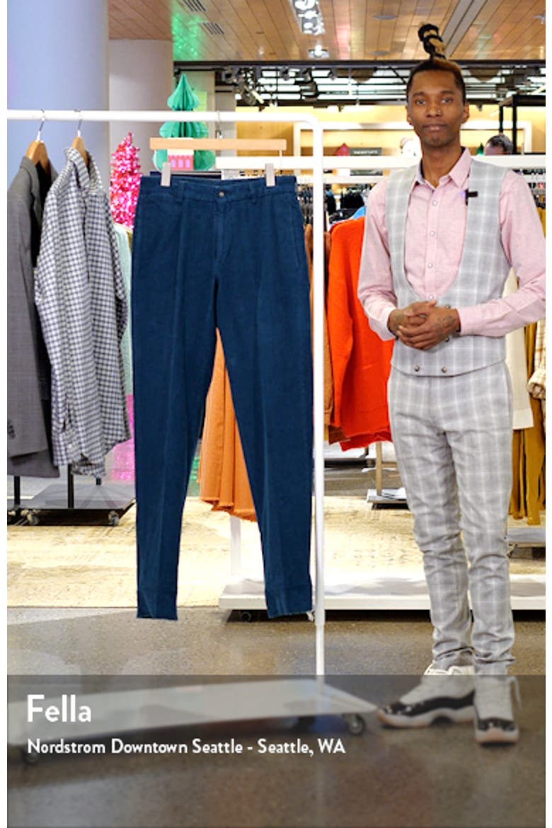 Charleston Flat Front Corduroy Dress Pants video