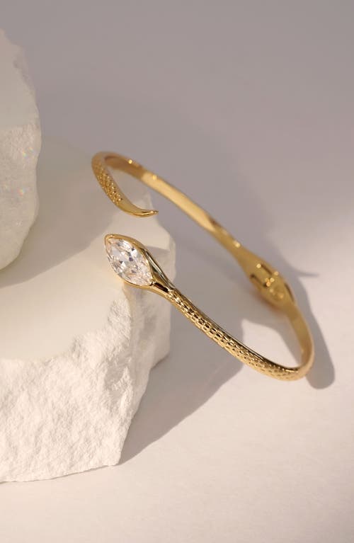 Ettika Marquise Crystal Cuff Bracelet In Gold
