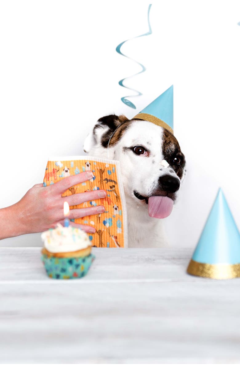 Puppington Pupper Towels 12-Pack Swedish Dish Cloths for Kitchen, Alternate, color, Doggie Dozen Holidays