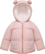 Rokka&Rolla Borg-Lined Bear Ears Puffer Jacket