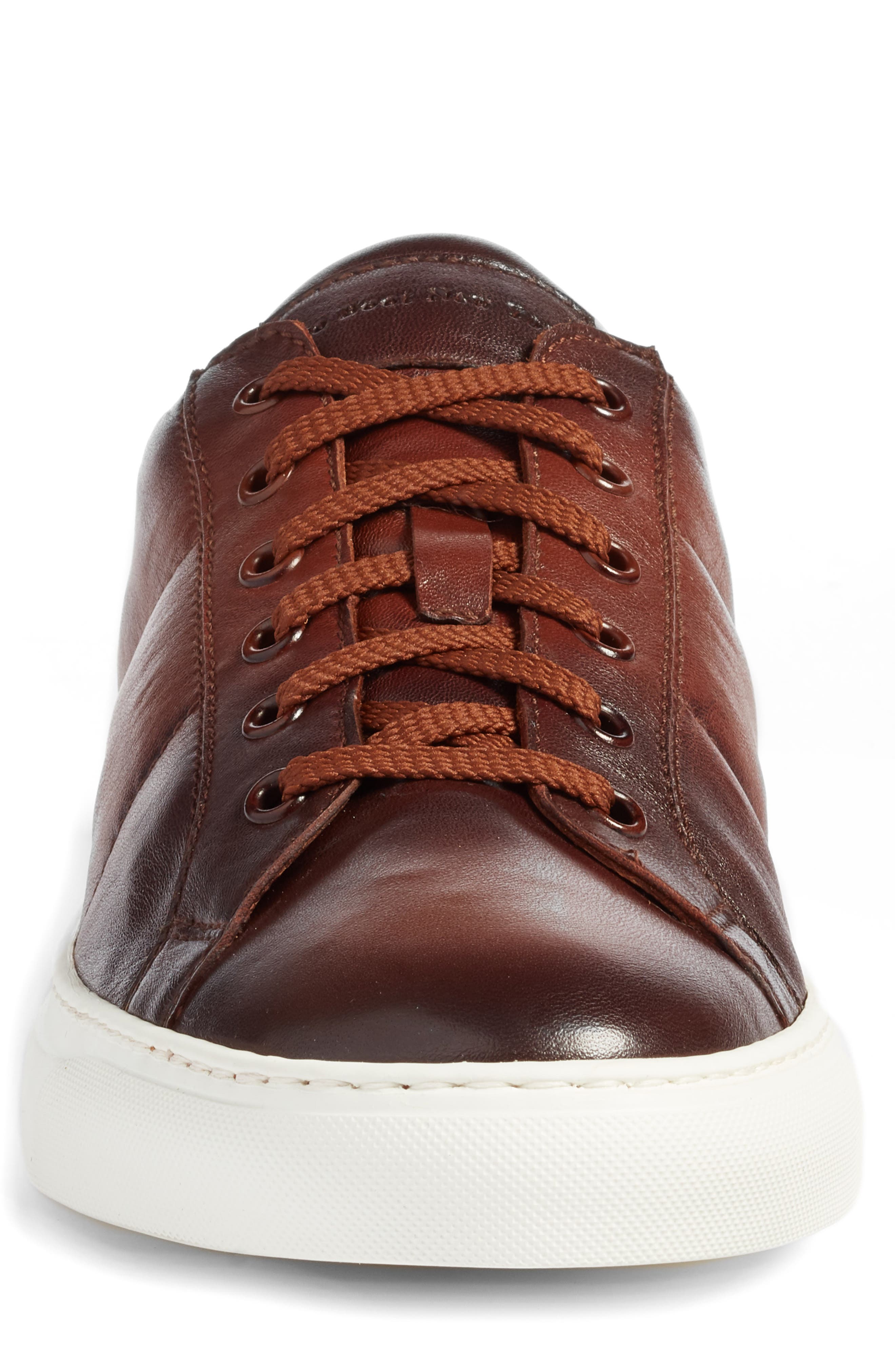 Colton Sneaker, Alternate, color, BROWN LEATHER