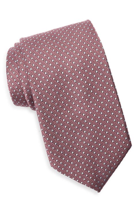Tepper Dot Cotton Jacquard Tie