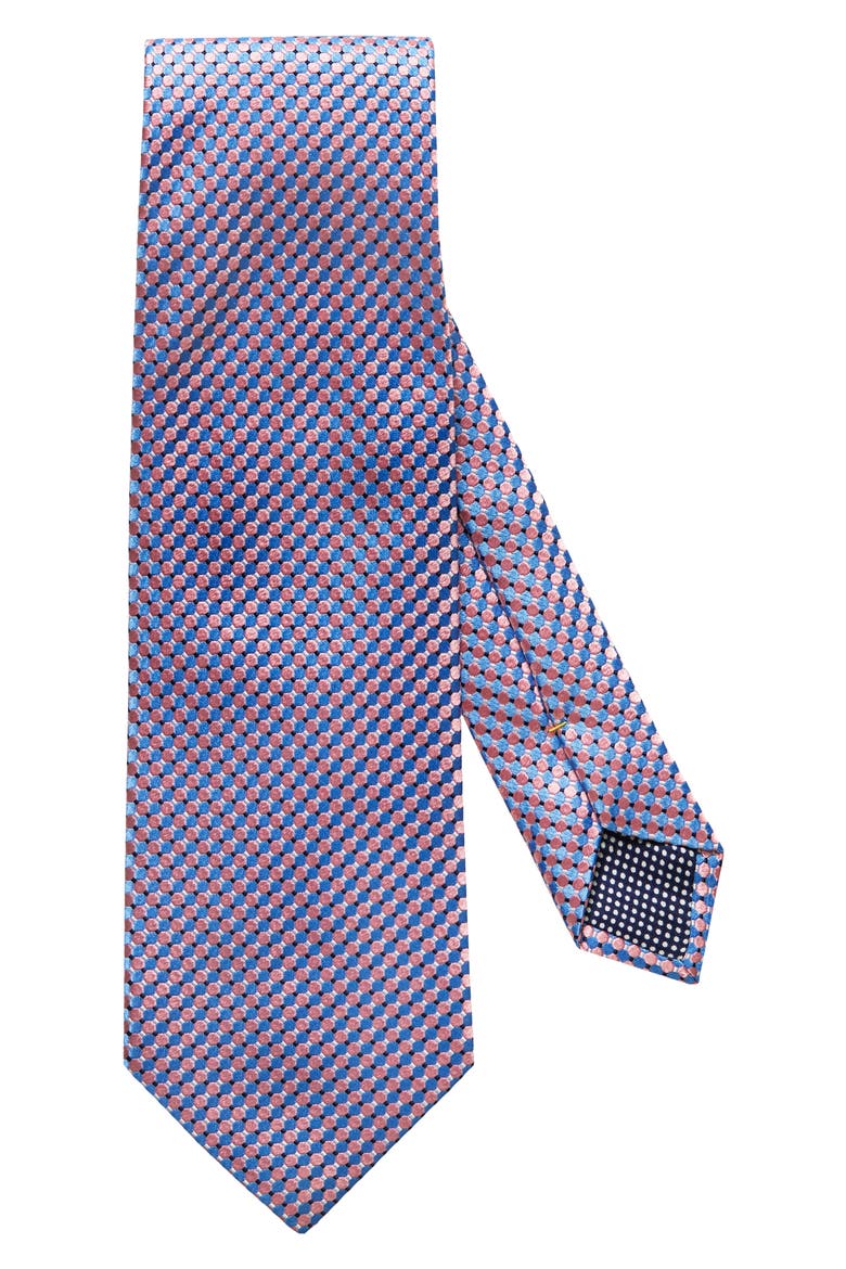 Microdot Silk Tie, Main, color, PINK