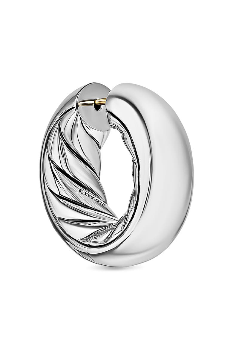 DY Mercer® Hoop Earrings in Sterling Silver, 9mm, Alternate, color, SILVER