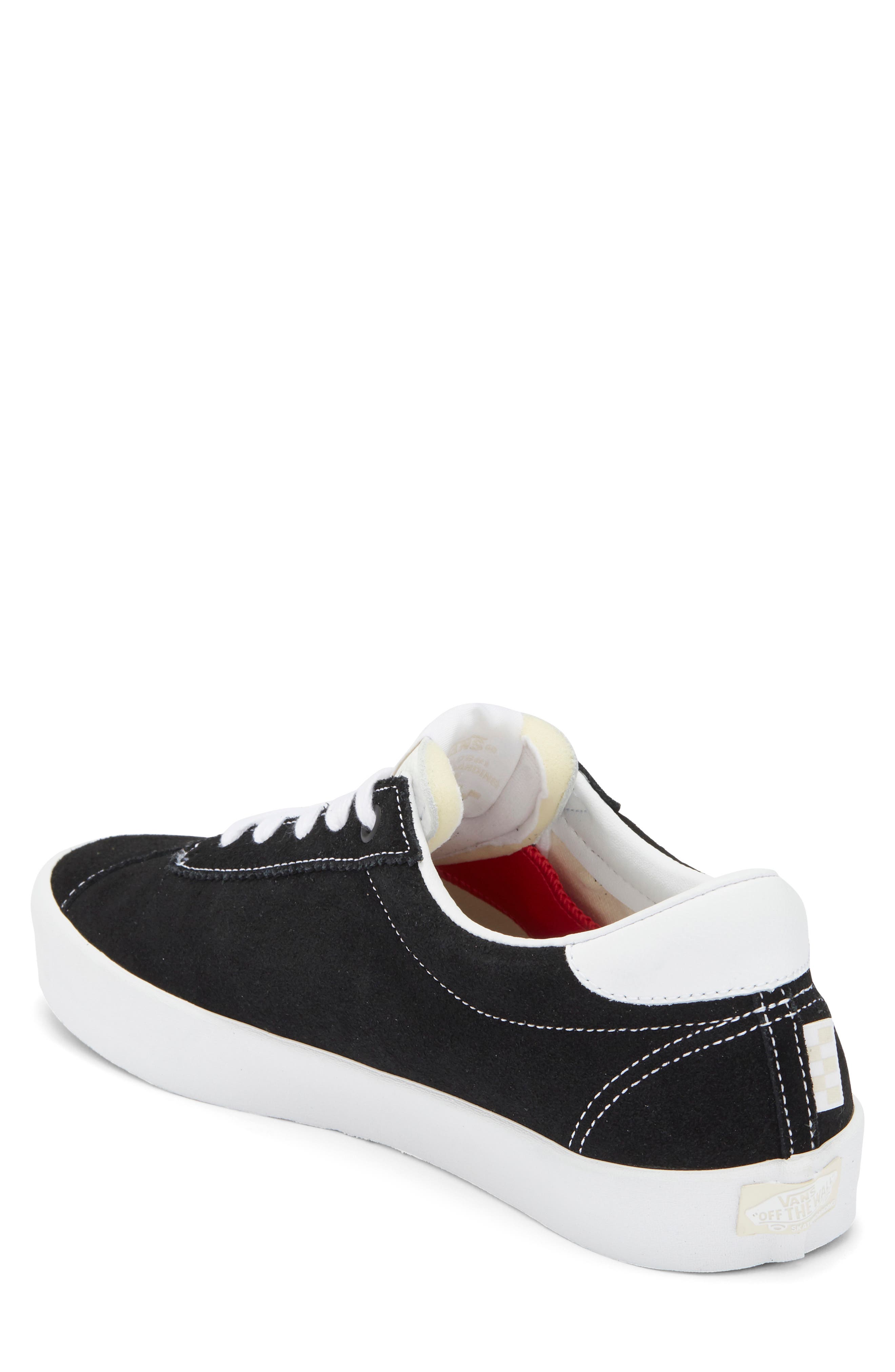 Skate Sport Sneaker, Alternate, color, BLACK/ BLACK/ WHITE