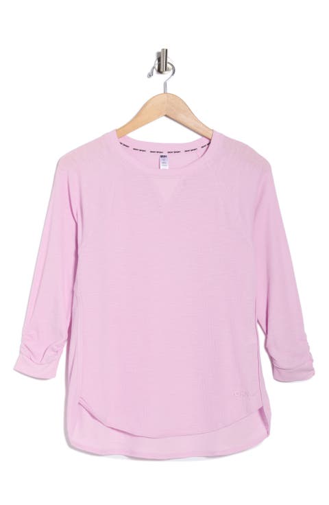 Slub Waffle High-Low T-Shirt