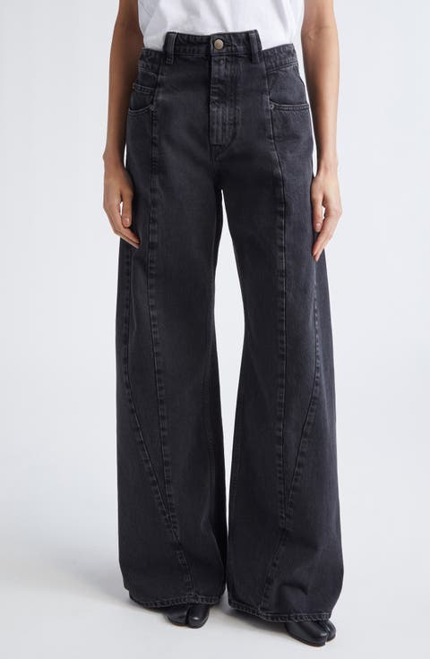 Décortiqué Wide Leg Jeans (Medium Black Stone)