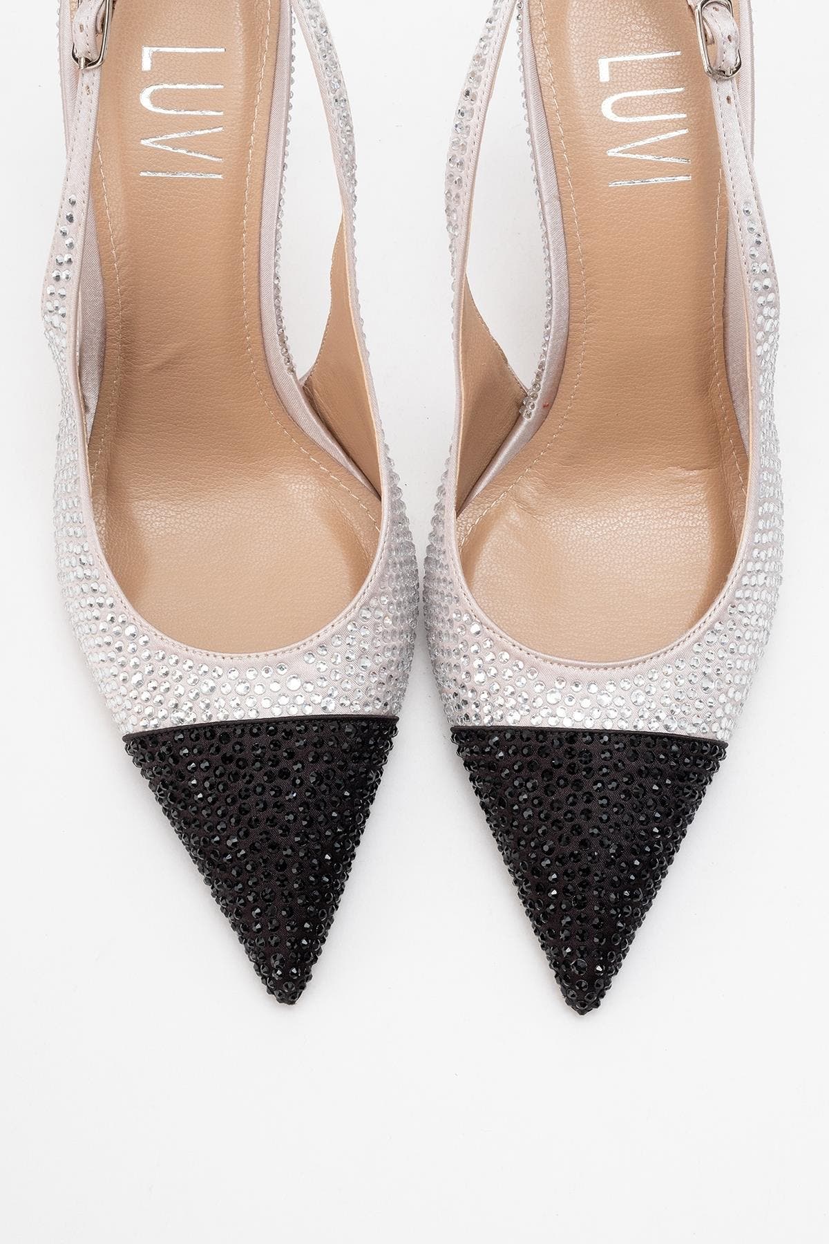 Prologue Shoes London Embellished Pointed Toe Pump, Alternate, color, Beige