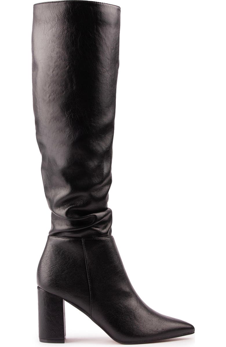 V.GAN LONDON Peach Knee High Boots, Main, color, Black