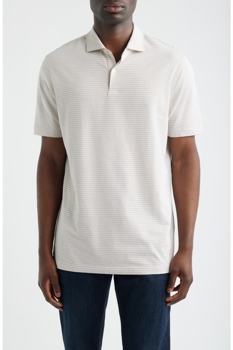 Crown Crafted Albatross Pima Cotton Blend Polo, Main, color, SUMMER DUNES