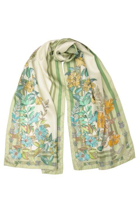 Mina - Long Silk Scarf for Women