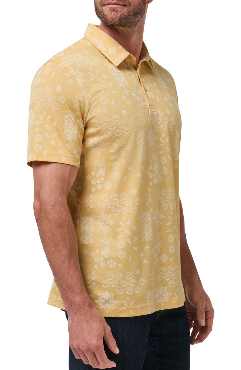 TravisMathew Inbound Plane Cotton Blend Polo, Alternate, color, Rattan