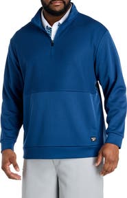 Reebok Big & Tall Performance Double-Knit 1/4-Zip Pullover