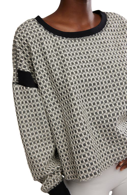 Free People My Time Layer Textured Reversible Sweater In Gray