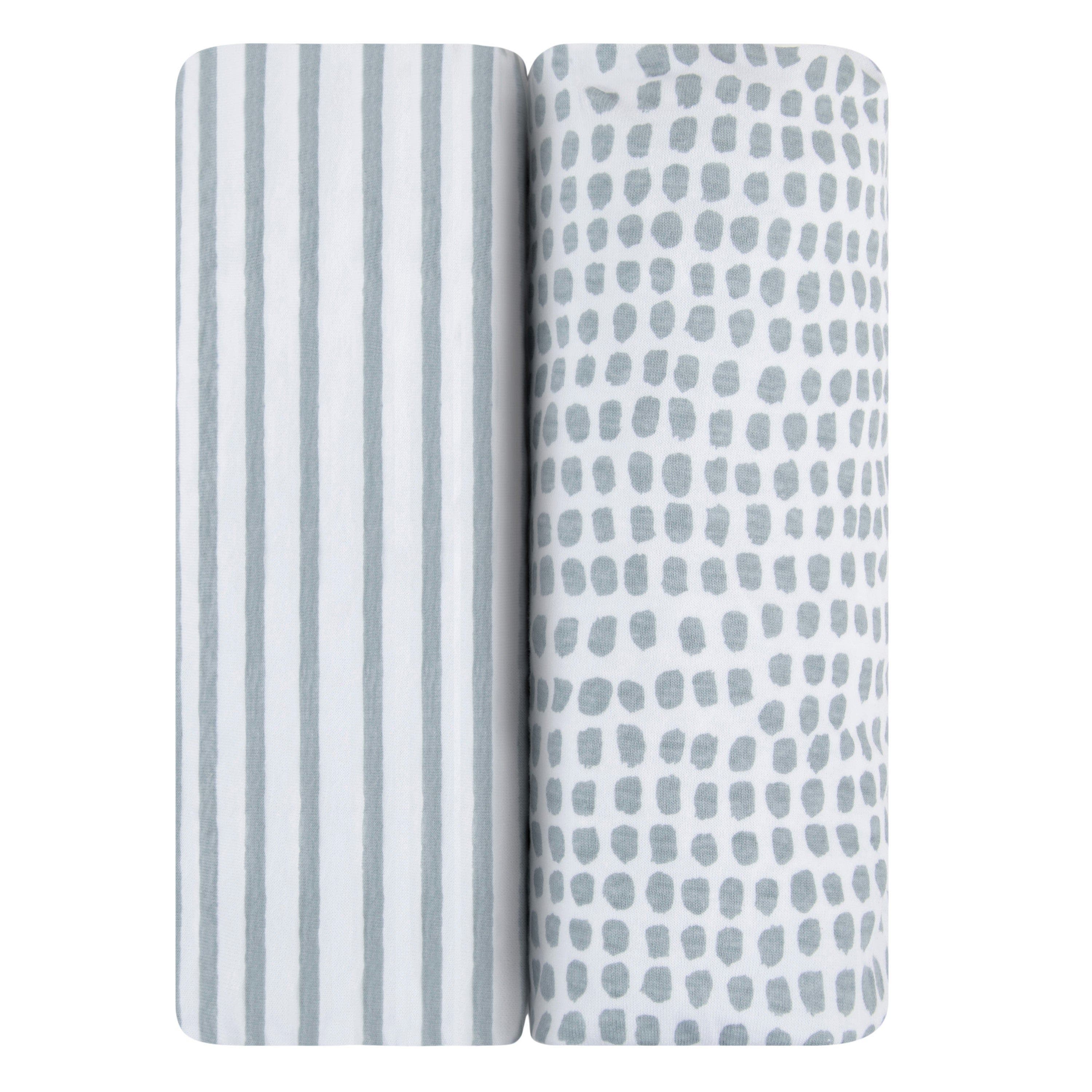 Misty Blue Stripes & Splash