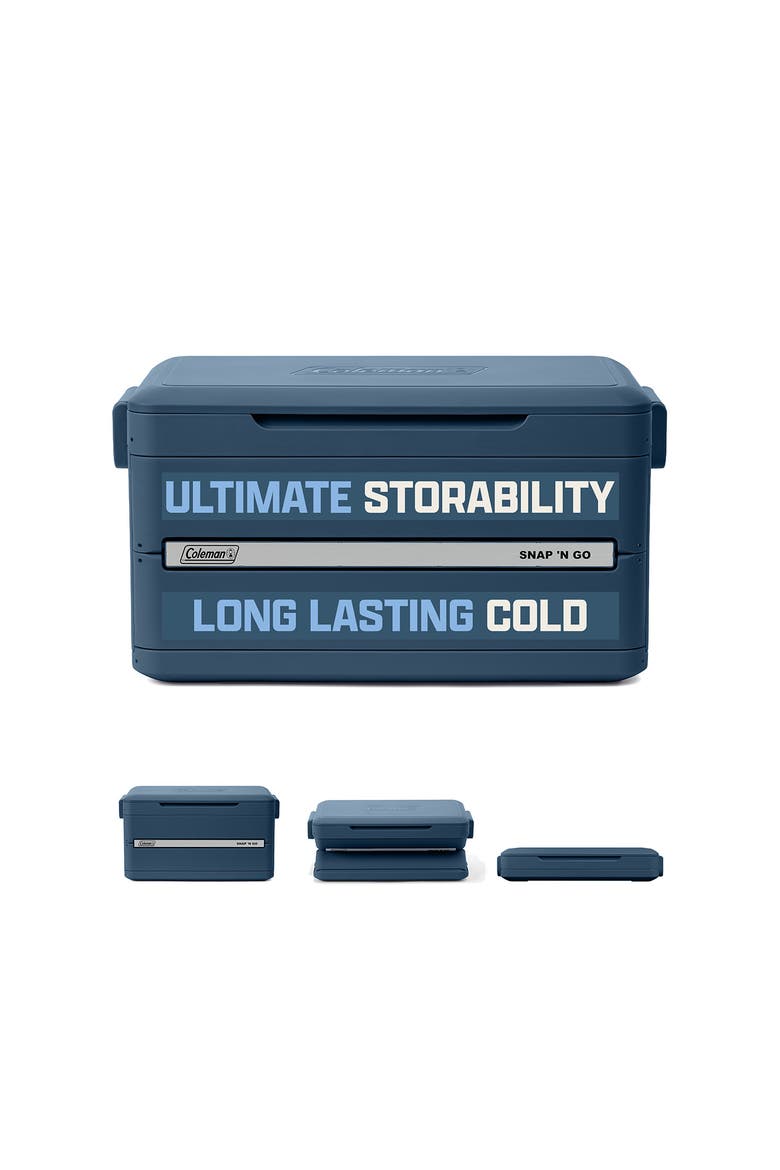 Snap 'N Go 55-Quart Collapsible Hard Cooler, Alternate, color, Sapphire Blue