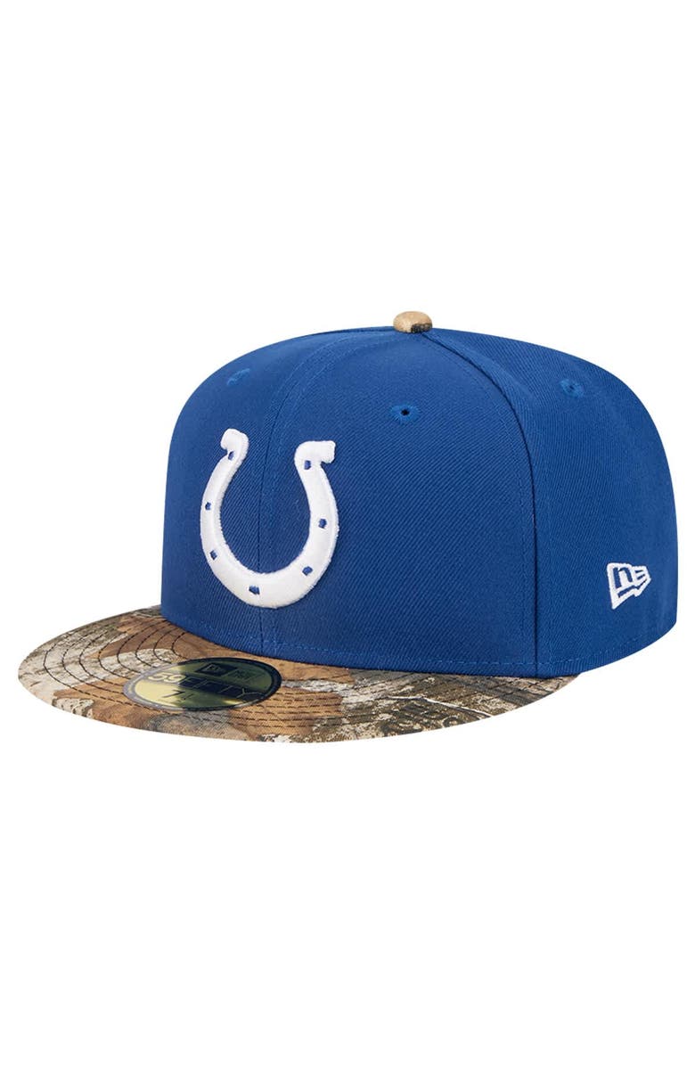 New Era Men's New Era Royal Indianapolis Colts Active Two-Tone Camo 59FIFTY Fitted Hat, Main, color, Royal