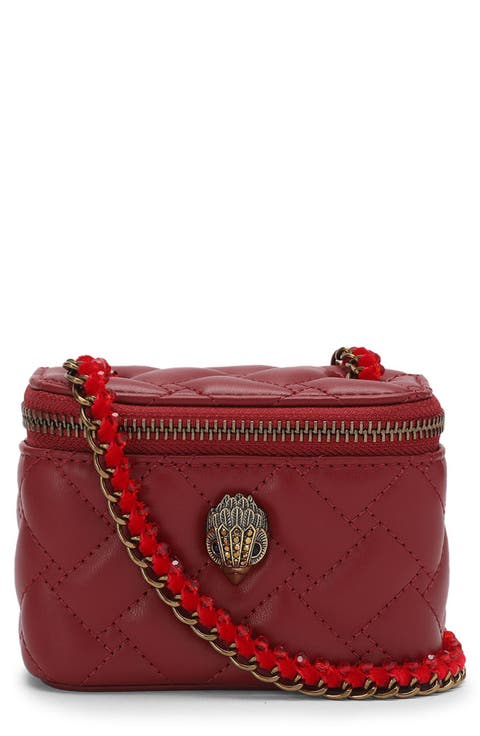 Micro Kensington Frame Faux Leather Crossbody Bag