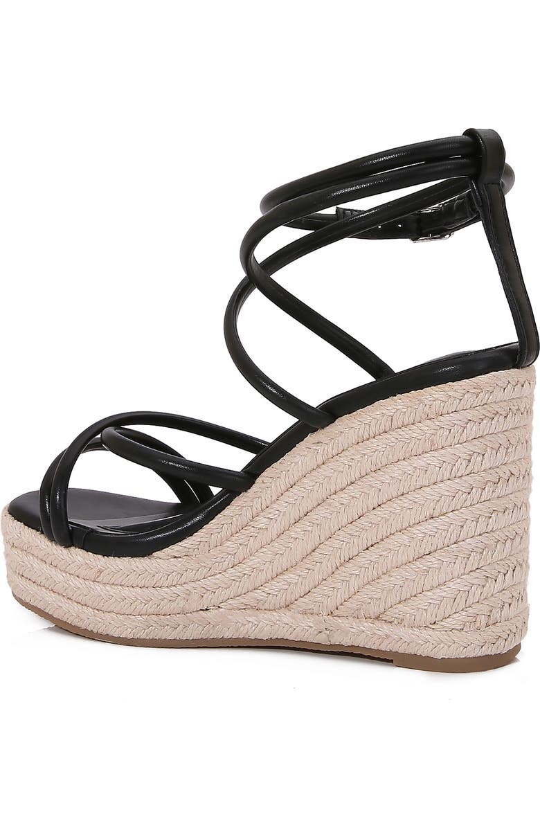 BERNESS Rhea Espadrille Wedge Sandal, Alternate, color, Black