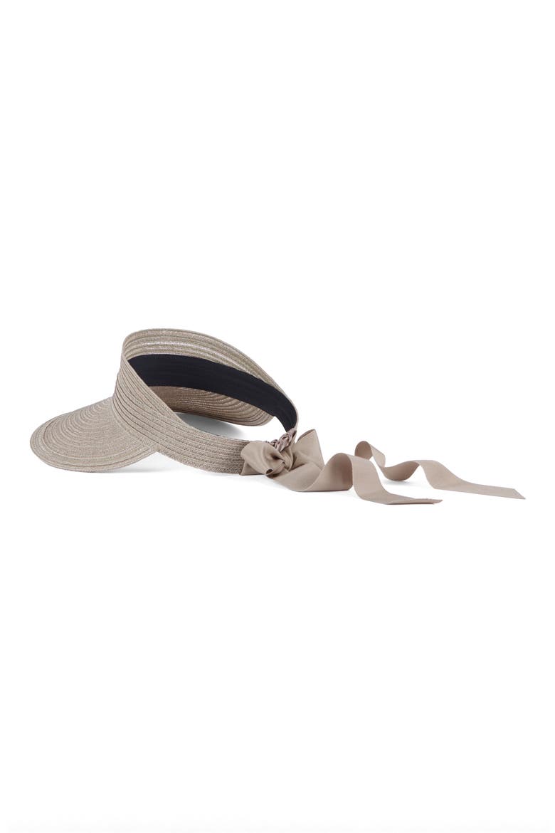 Ricky Packable Straw Visor, Alternate, color, KHAKI
