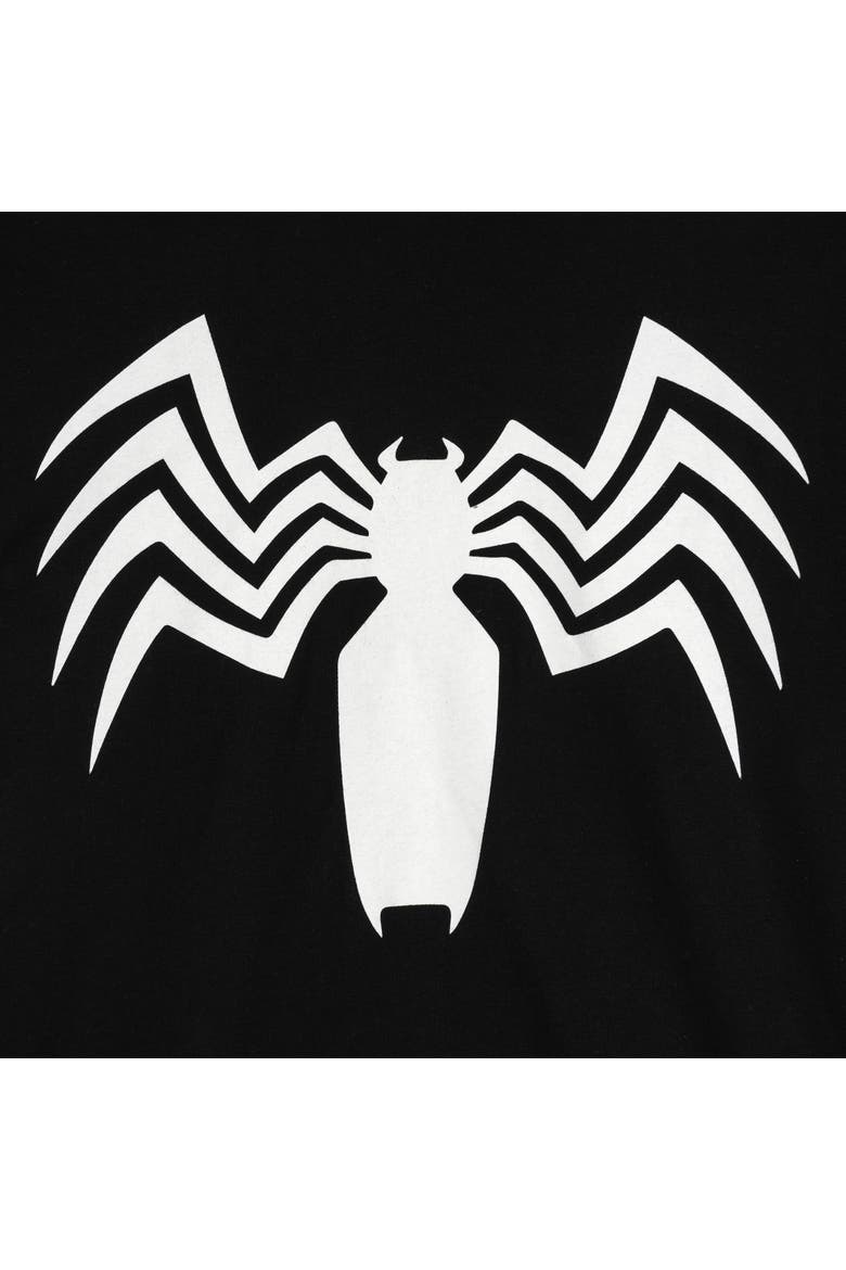 Spider-Man Venom Cosplay Hooded T-Shirt, Alternate, color, Venom Midnight Black