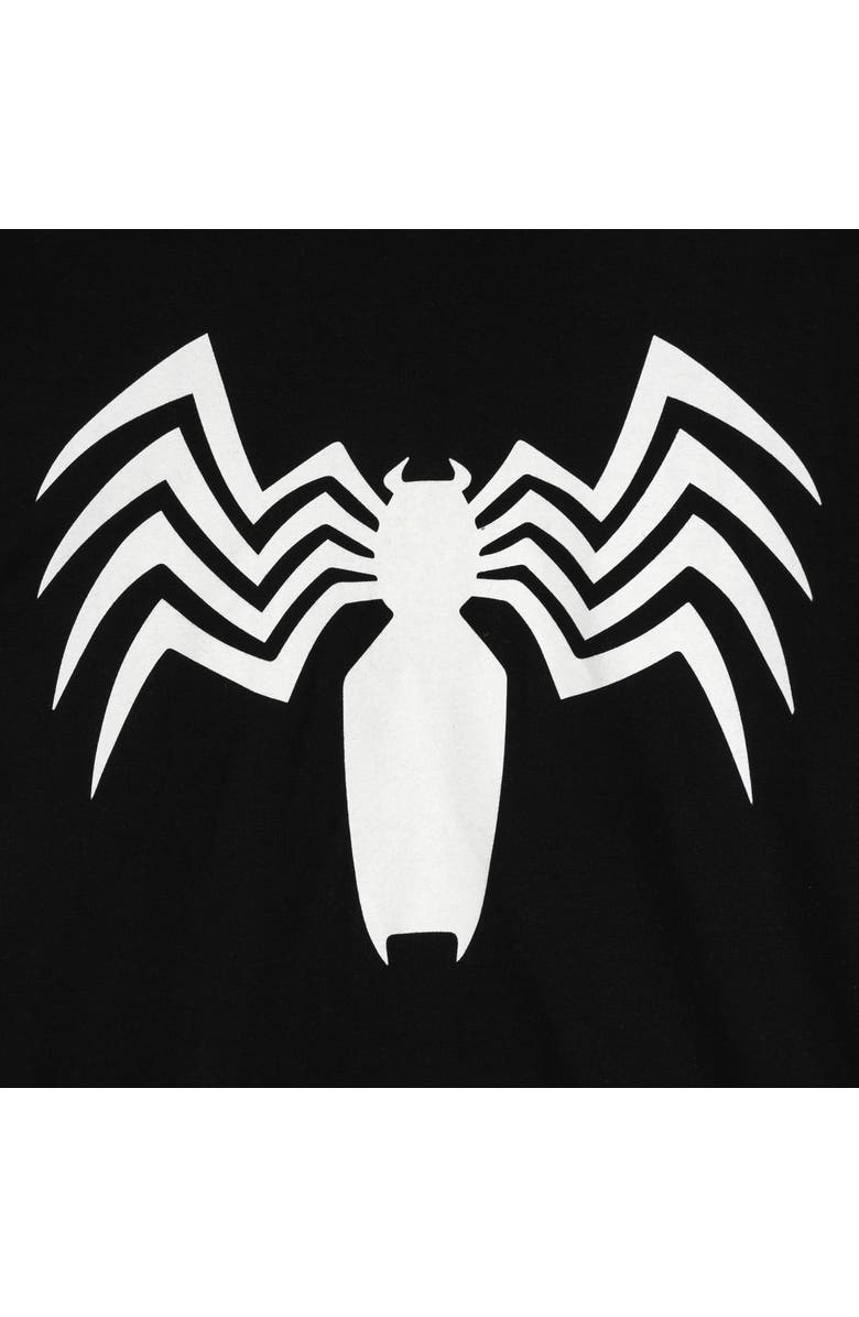Marvel Spider-Man Venom Cosplay Hooded T-Shirt, Alternate, color, Venom Midnight Black