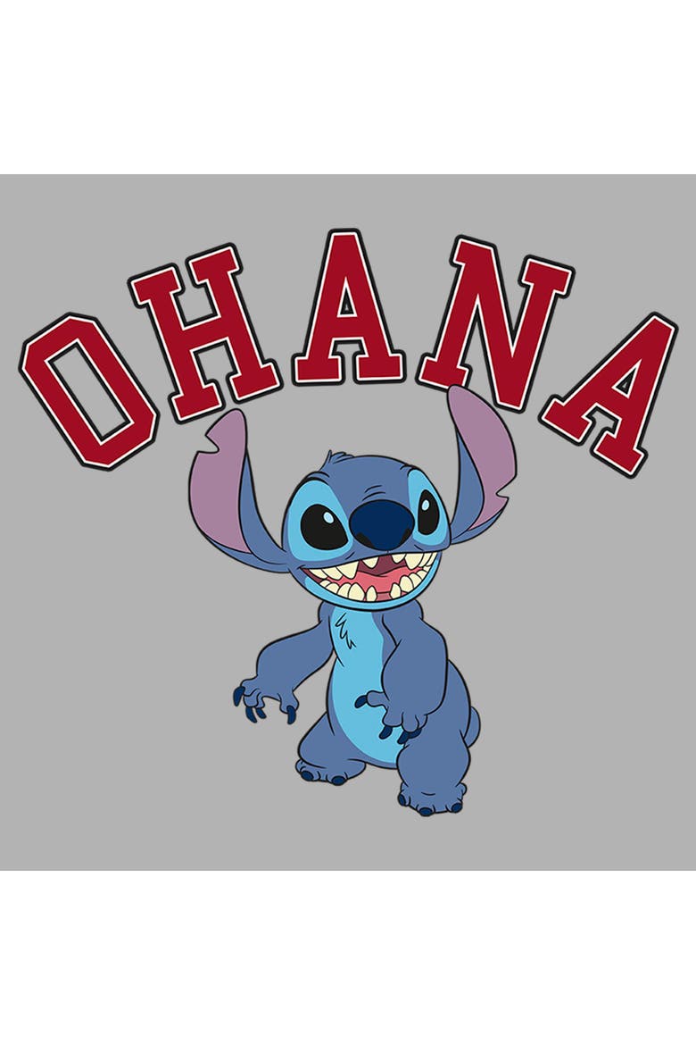 Boy's Lilo & Stitch Ohana Collegiate  Graphic T-Shirt, Alternate, color, Athletic Heather