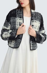 LUUKAA Glacia Structured Crop Jacket