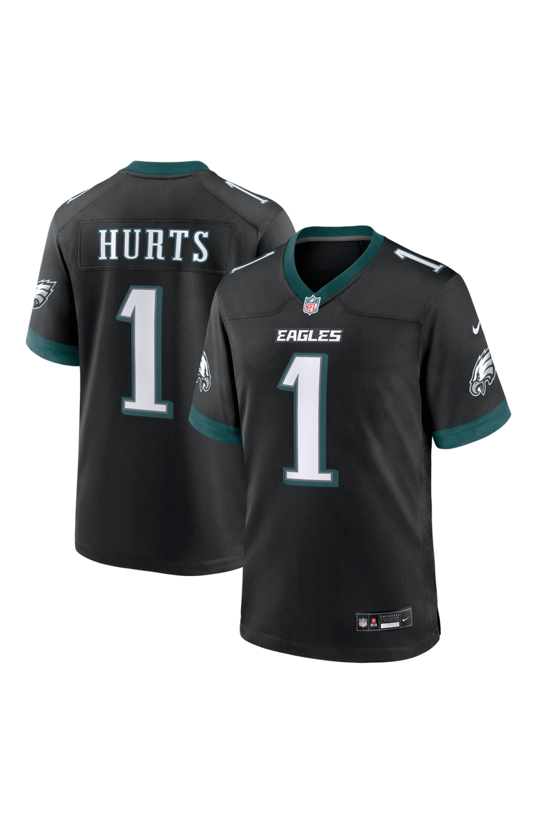 Nike Men's Nike Jalen Hurts  Black Philadelphia Eagles Alternate Game Jersey, Main, color, Black
