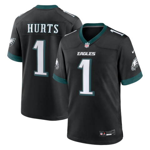 Men's Nike Jalen Hurts  Black Philadelphia Eagles Alternate Game Jersey