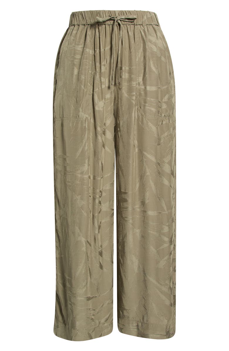 Splendid Angie Jacquard Palazzo Ankle Pants, Alternate, color, Soft Green