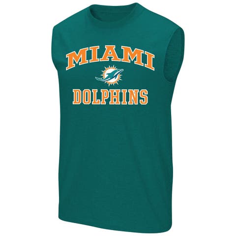 Men's Fanatics  Aqua Miami Dolphins Big & Tall Hart & Soul Muscle Tank Top