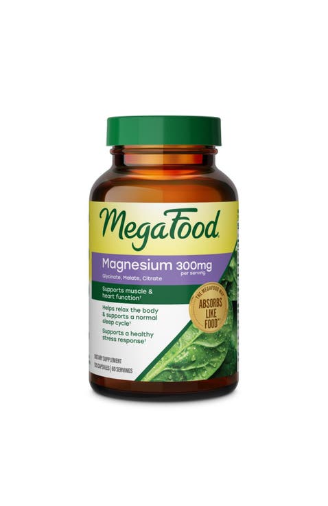 Magnesium 300mg with Magnesium Glycinate, Citrate & Malate, Vegetarian, 120 Capsules