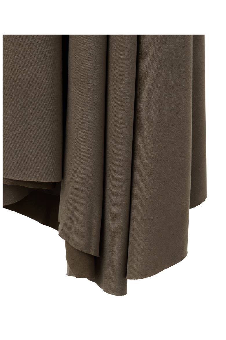 Asymmetric Strapless Dress, Alternate, color, BROWN