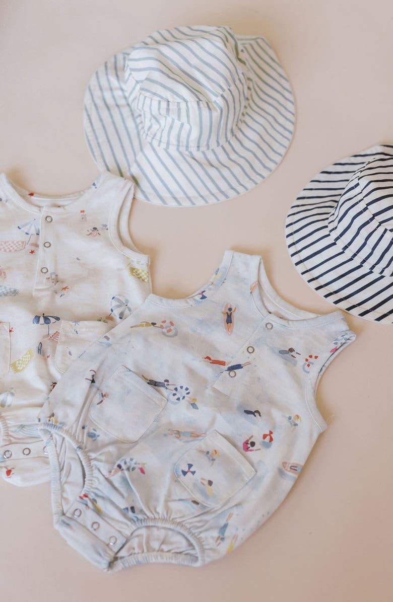 Pehr Sleeveless Organic Cotton Bodysuit, Alternate, color, 